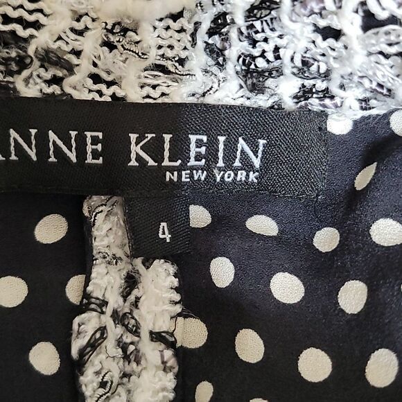 ANNE KLEIN NEW YORK Open Weave Crochet Silk Jacket  Size‎ 4 - Picture 10 of 11